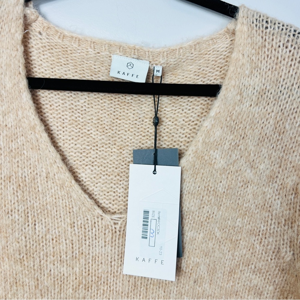 Kaffe KAalioma Smoke Gray Pullover sweater Wool Blend women size M - Picture 12 of 15